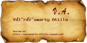Vörösmarty Attila névjegykártya